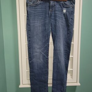 Kut from the Kloth Distressed Blue Boyfriend Jeans